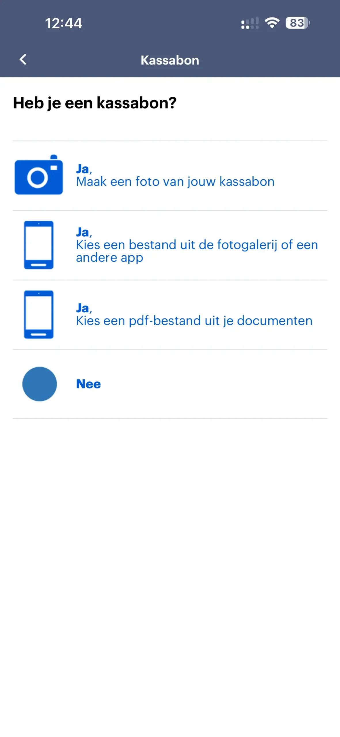YouGov Shopper app kassabon uploaden stap in het scanproces